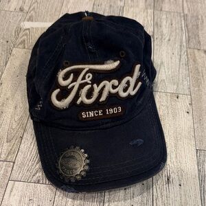 Ford Navy Baseball Cap with White Embroidered Logo